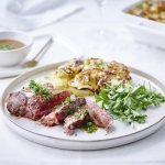 Steak Blonde d’Aquitaine et gratin dauphinois surprenant