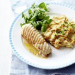 Filet de raie poêlé avec un stoemp de carottes