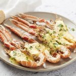 Gegratineerde langoustines