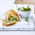 Strudel aux épinards, brocoli et Brugge Vieux