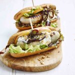 Hotdog tendance au boudin blanc