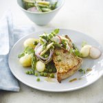 Escalope de veau aux légumes printaniers