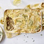 Gratin de chicon au haché de bœuf et purée de céleri-rave