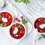 Papillote de fruits rouges au fromage blanc