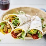 Pita wrap à l’agneau et au chutney de tomates