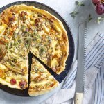 Quiche aux chicons, bleu et raisins