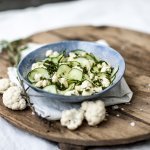 Salade de chou-fleur et concombre