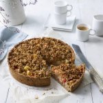 Tarte crumble aux pommes sans sucre