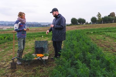 chef Vilhjalmur Sigurdarson in het veld chef Vilhjalmur Sigurdarson in het veld