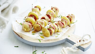 Brochettes de pommes de terre