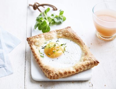 Feuilleté à l'œuf sur le plat Feuilleté à l'œuf sur le plat