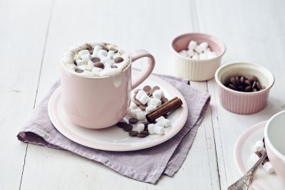 Chocolat chaud aux marshmallows