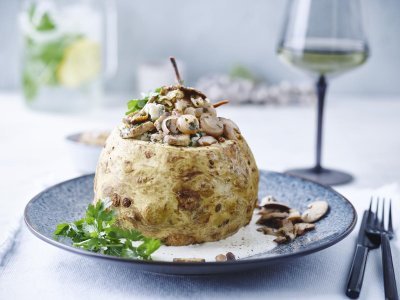 Céleri-rave farci aux champignons et fromage Céleri-rave farci aux champignons et fromage