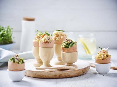 Œufs farcis aux œufs brouillés Œufs farcis aux œufs brouillés