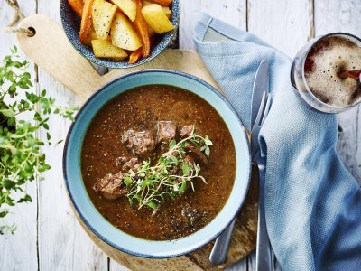 Joues de veau à la bière brune Joues de veau à la bière brune
