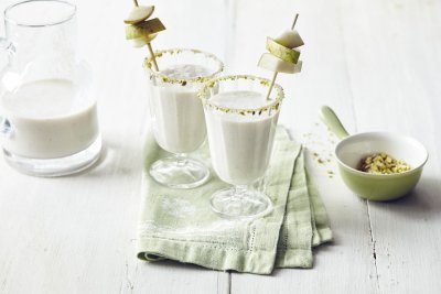 Milkshake de poire et pistaches