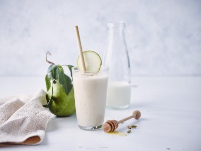 Milkshake à la poire, au lait battu Milkshake à la poire, au lait battu