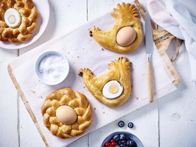 Pain de Pâques à l’œuf Pain de Pâques à l’œuf