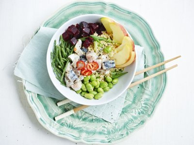 Poke bowl au maquereau Poke bowl au maquereau