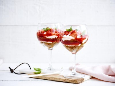 Trifle fraises-spéculoos