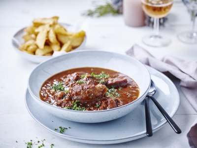 Ragoût de joues de porc à la flamande Ragoût de joues de porc à la flamande
