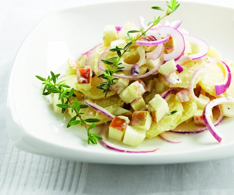 Salade de pommes de terre au thym et à la pomme Salade de pommes de terre au thym et à la pomme