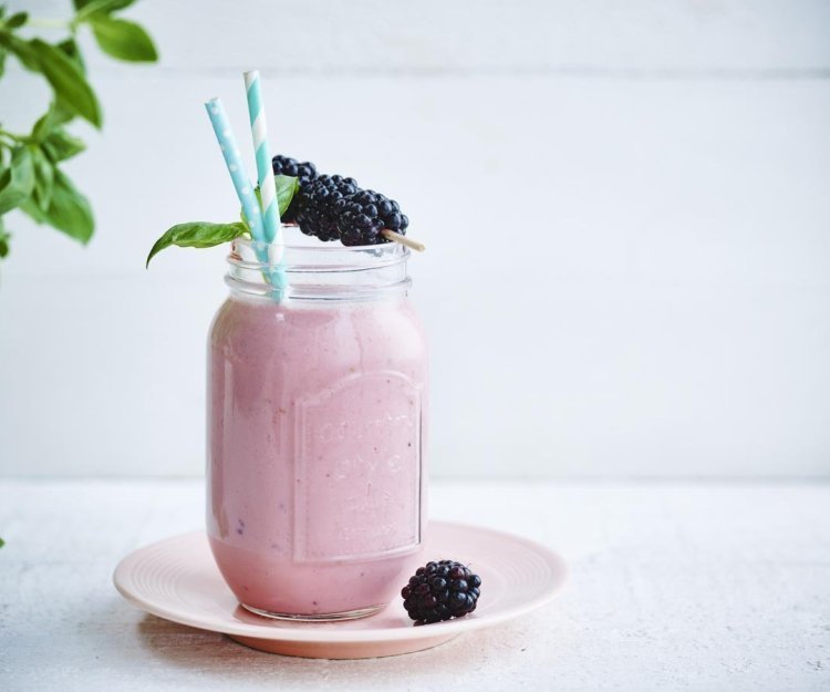 Smoothie mûre-framboise Smoothie mûre-framboise