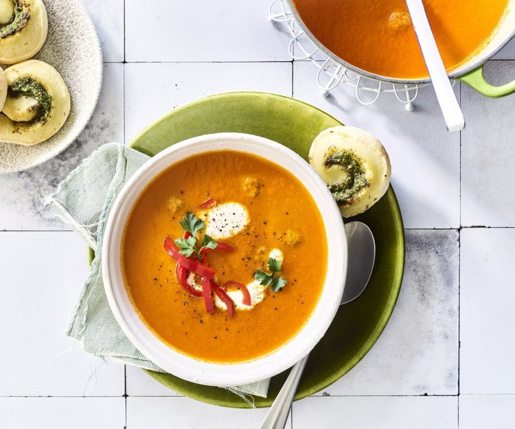 Soupe tomates poivrons Soupe tomates poivrons