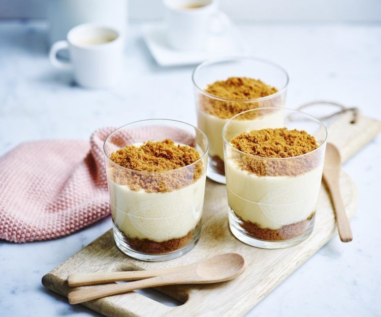 Pudding vanille aux spéculoos Pudding vanille aux spéculoos