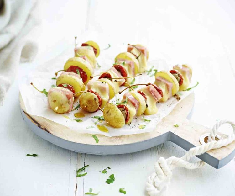 Brochettes de pommes de terre