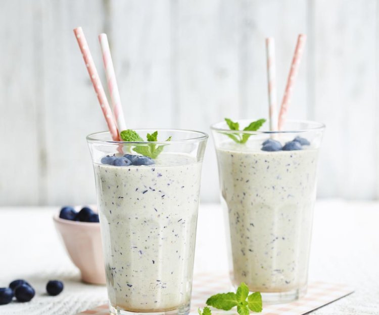Milkshake pomme-myrtilles Milkshake pomme-myrtilles