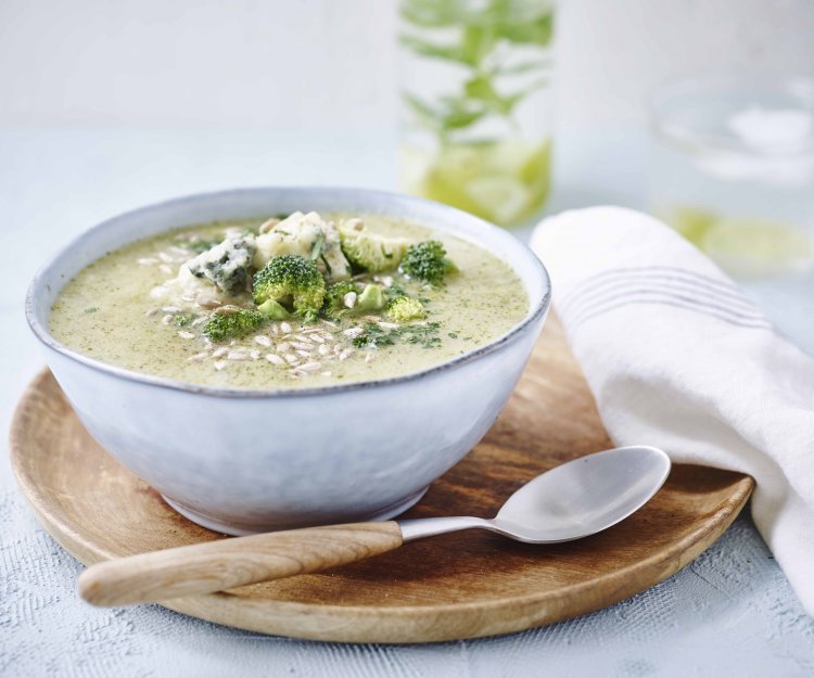 Soupe de brocoli au bleu