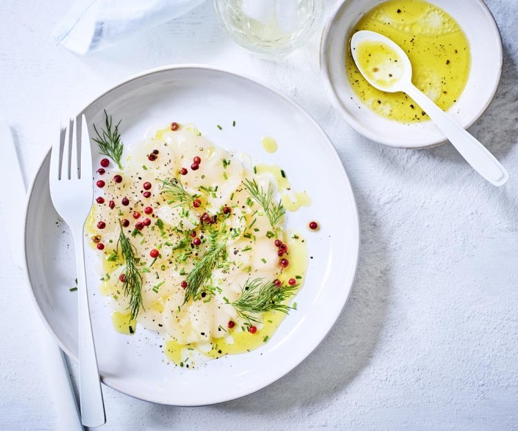 Carpaccio de coquilles Saint-Jacques Carpaccio de coquilles Saint-Jacques