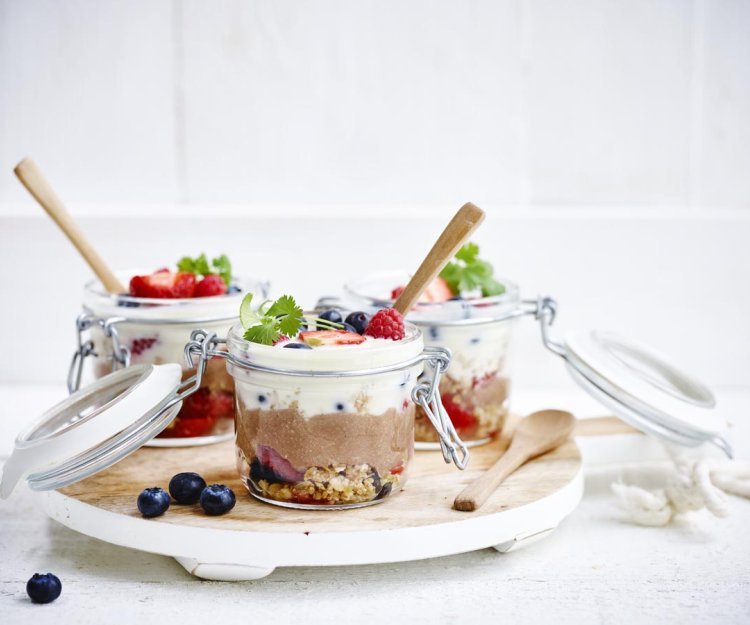 Trifle chocolat-fruits rouges