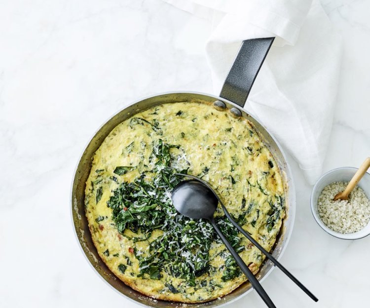 Frittata au chou frisé Frittata au chou frisé