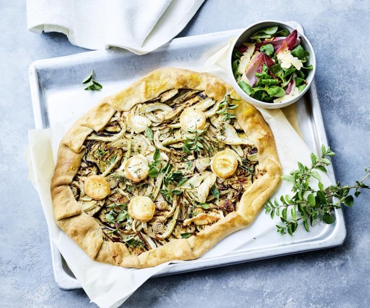 Galette au fenouil et à l’aubergine