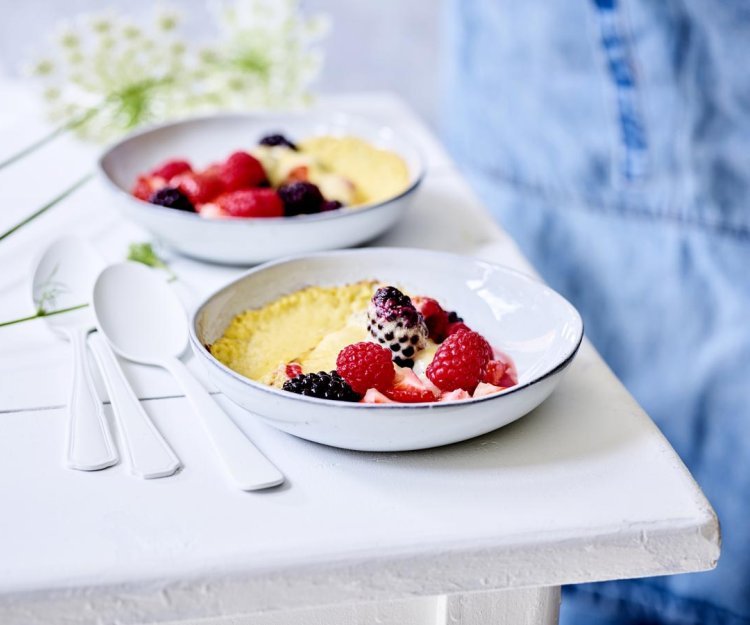 Sabayon gratiné aux fruits rouges Sabayon gratiné aux fruits rouges