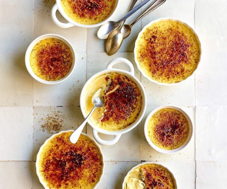 Crème brûlée au fromage de chèvre Crème brûlée au fromage de chèvre
