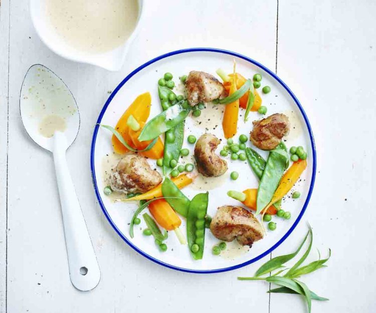 Rognons de veau aux légumes