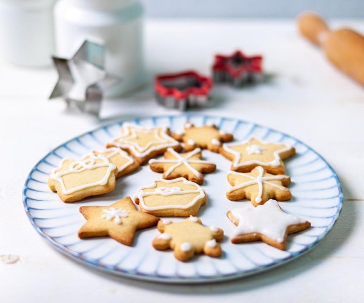 Biscuits de Noël glacés