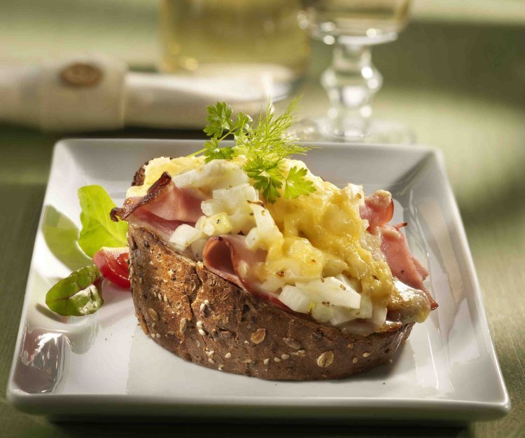Toast au fenouil croquant au fromage Brugge d’Or