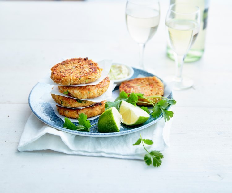 Bouchées épicées de tacaud, mayonnaise citronnée