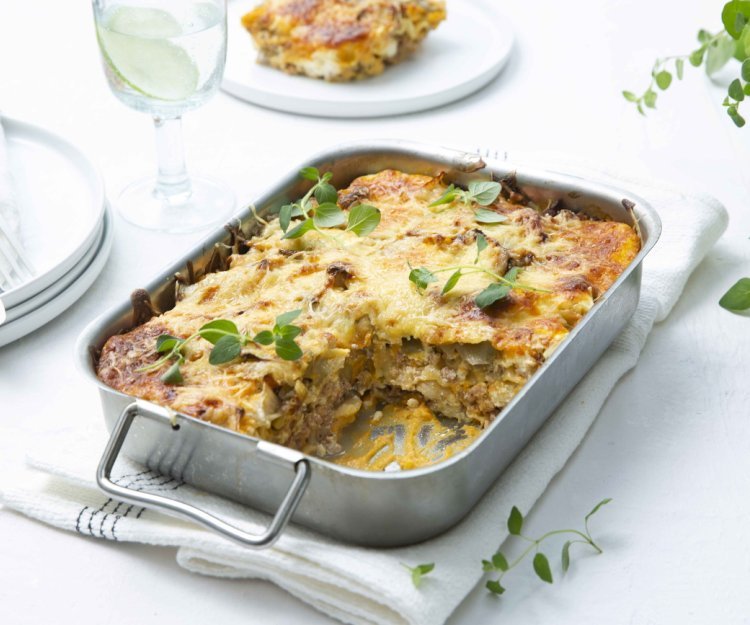 Lasagne aux chicons, butternut et haché