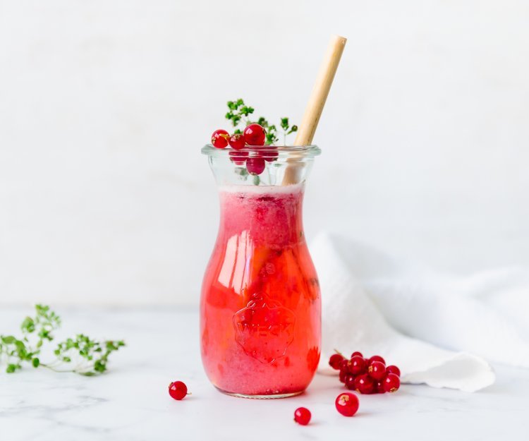 Limonade de fruits rouges