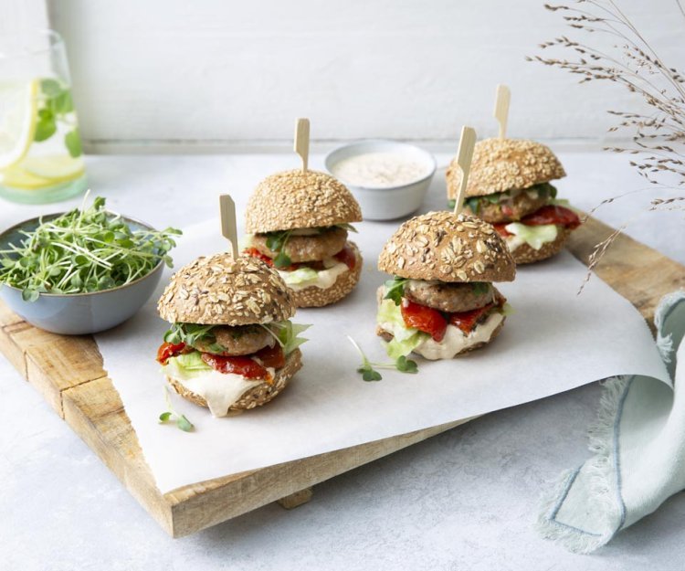 Mini-hamburger de veau à la sauce curry