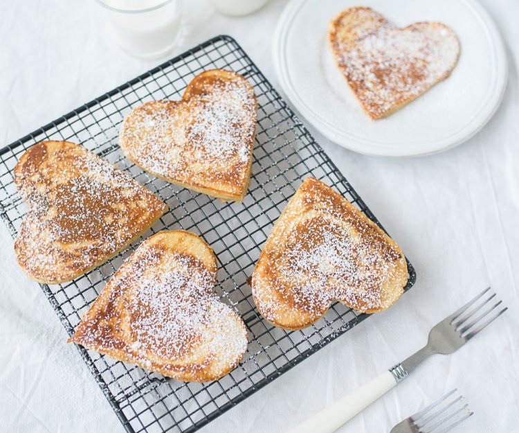 Pancakes en cœur 