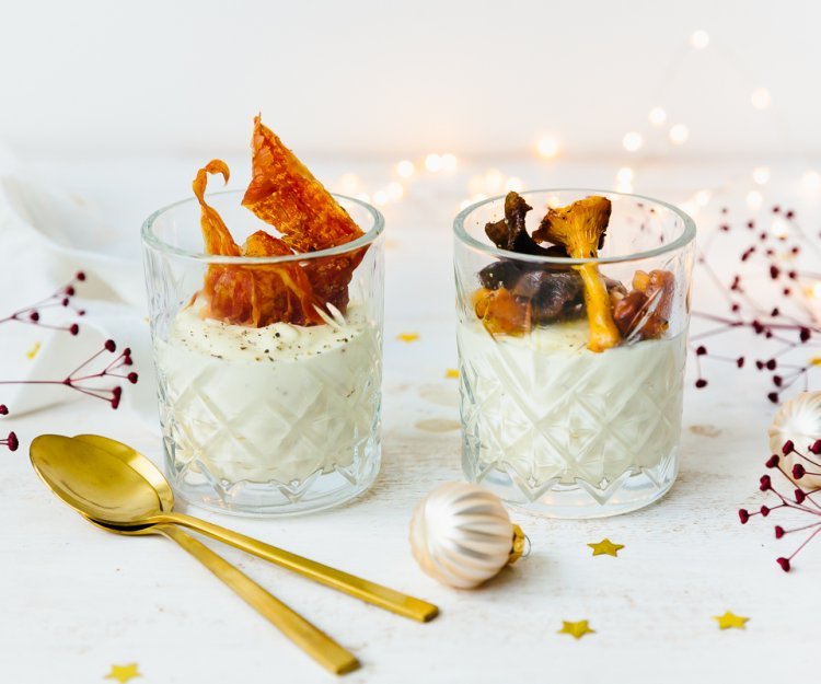 Panna cotta van pastinaak Panna cotta van pastinaak