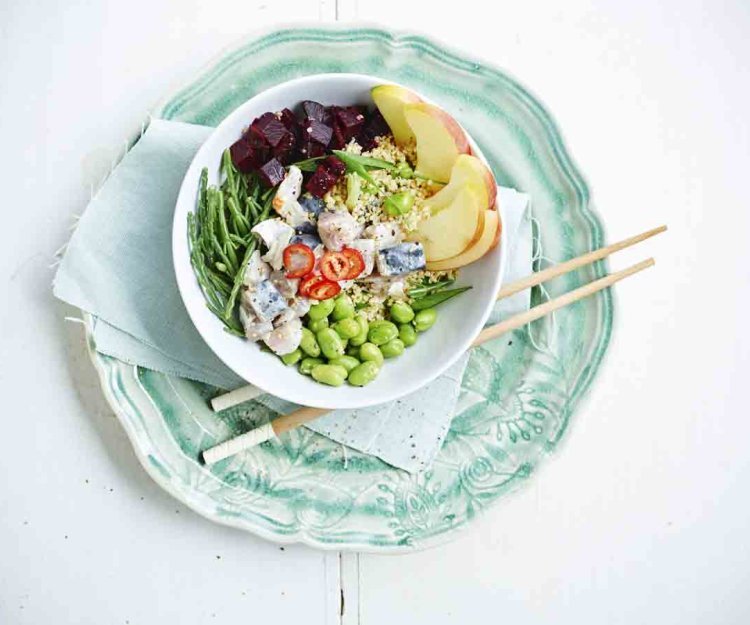 Poke bowl au maquereau Poke bowl au maquereau