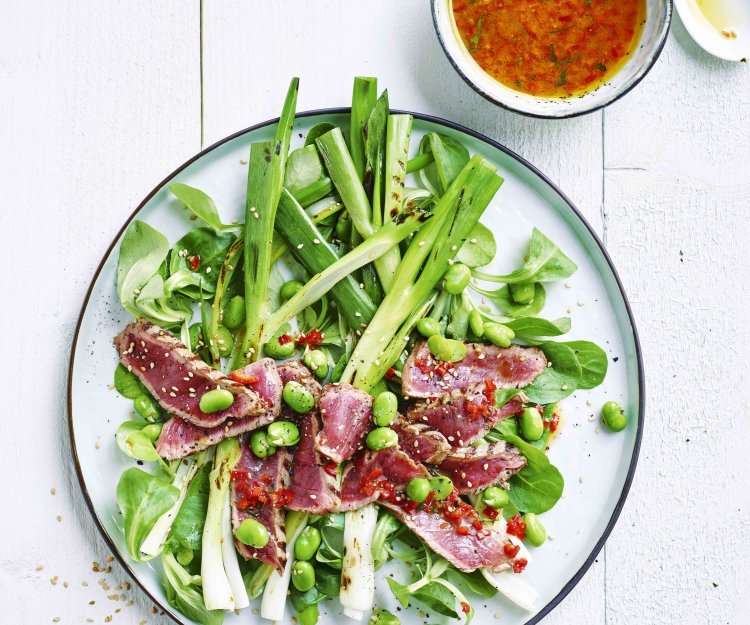Salade de carpaccio de bœuf et vinaigrette thaï