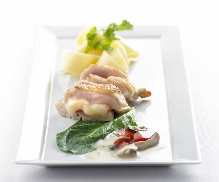 Saltimbocca de poulet et jambon cuit